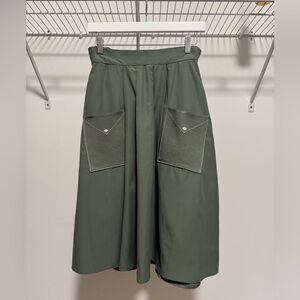 Poppy Oak Girls Olive Green Skirt with Knit Pockets Size 14